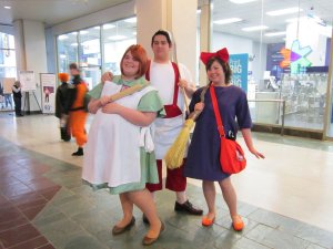 Kiki with Mr. and Mrs. Osono.